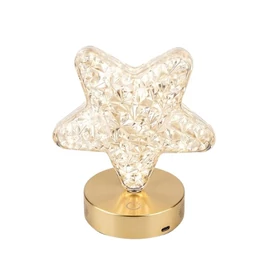 LED kristály hatású csillag asztali lámpa PC-8207