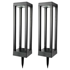 Napelemes kerti lámpa szett 2 db – téglalap alakú, modern dizájn 015422