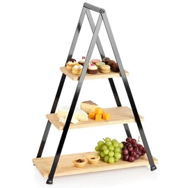 Vilde bambusz kínáló állvány 3 szintes 53 cm 139454