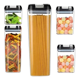 Konyhai élelmiszertároló doboz szett 5 darabos, légmentesen záródó 07366