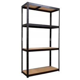 Fém tárolópolc 150 × 75 × 30 cm, 4 polcos, csavarmentes V3M2W3G2V0