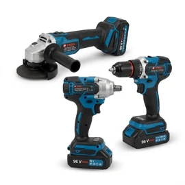 PSTEEL professzionális 3 részes akkumulátoros gépcsomag (96V) PS2024