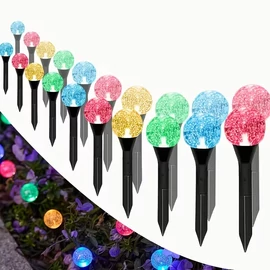 20 db napelemes kerti kristálylámpa led színes HC7427859-SZ