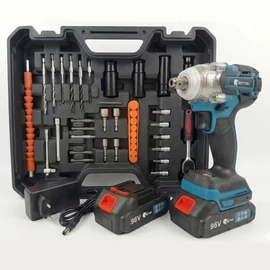 Rextool Basic Dupla Akkumulátoros ütvecsavarozó készlet – 96V holm8889