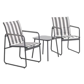 Namur 3 részes kerti bútor szett szürke HDO7436