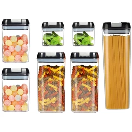 7 Darabos Légmentesen Zárható Konyhai Ételtároló Készlet 07365