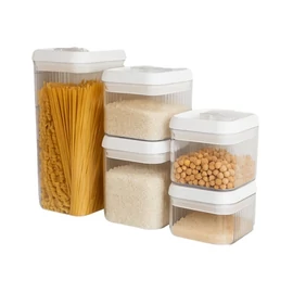 5 Darabos Légmentesen Zárható Konyhai Ételtároló Készlet 07399