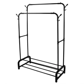 Duplasoros Fém Álló Ruhaakasztó Cipőtartó Polccal 27621_CZ