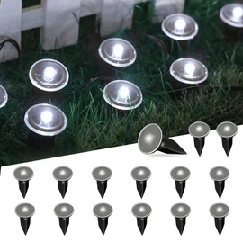 Napelemes LED Kerti Lámpafüzér - 15 Darabos, Hideg Fehér TQ1796757-15H