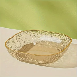 8db arany szegélyes műanyag tálca VQ261029-A