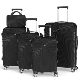 5 részes keményfedeles bőrönd szett fekete 6XM2V59653-5F