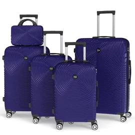 5 részes keményfedeles bőrönd szett kék 6XM2V59653-5K