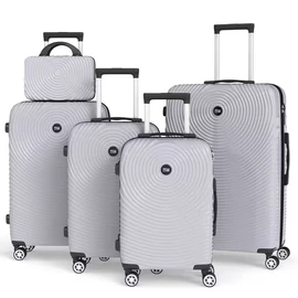 5 részes keményfedeles bőrönd szett szürke 6XM2V59653-5SZ