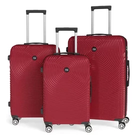 3 részes keményfedeles bőrönd szett piros 6XM2V59653-P