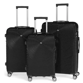 3 részes keményfedeles bőrönd szett fekete 6XM2V59653