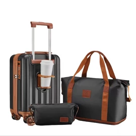 Imiomo 3 részes bőrönd szett fekete FV499561