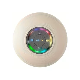 Mini LED fürdőszobai Bluetooth hangszóró tapadókoronggal - Fehér KT170645-2