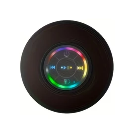 Mini LED fürdőszobai Bluetooth hangszóró tapadókoronggal - Fekete KT170645
