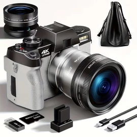 G-ANICA digitális fényképezőgép 48MP 4K WiFi vlogging kamera 32GB MN3678909