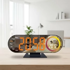 Hangvezérléses LED ébresztőóra sárga kijelzős PG12807065-S