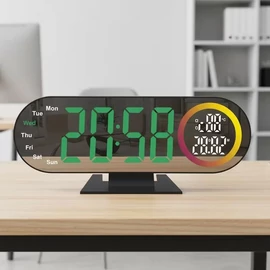 Hangvezérléses LED ébresztőóra zöld kijelzős PG12807065-Z