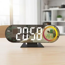 Hangvezérléses LED ébresztőóra fehér kijelzős PG12807065