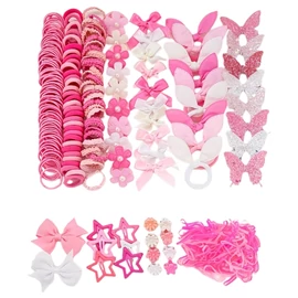 510 db-os hajgumi és hajcsat szett masnikkal és díszekkel 50M7V51XV6