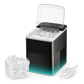 NORTHCLAN kompakt asztali jégkészítő 9 kockával fekete RW3762861