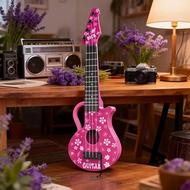 Játék gitár virág mintás rózsaszín 59M5G5VVWQ