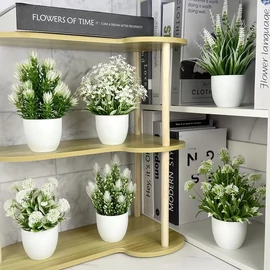 6db művirág szett fehér cserepekben 5VMK4583KQ