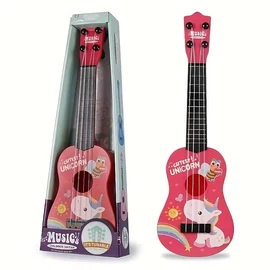 Játék gitár unikornisos mintás rózsaszín KD4623967-UR
