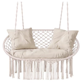 Gardlov dupla függőszék hinta párnákkal, krém 00027379