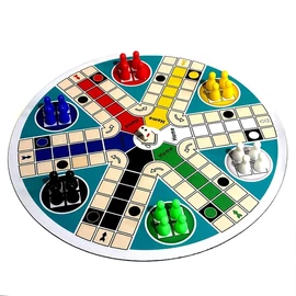 Klasszikus 6 Személyes LUDO Társasjáték Készlet 46MW758529