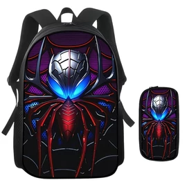 2 részes Pókos Hátizsák és Tolltartó Szett – A tökéletes iskolai páros 63M3G5Q60W-2