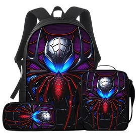 3 részes Komplett Pókos Hátizsák Szett 63M3G5Q60W-3