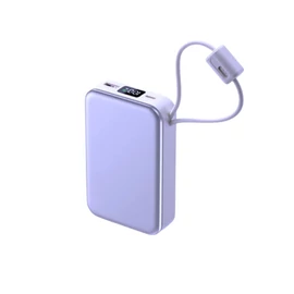 Powerbank 20000mAh Gyorstöltővel – lila , 22.5W teljesítmény 06394_F