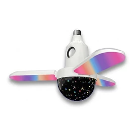 Összecsukható  3 ágú színváltós LED lámpa bluetooth hangszóróval