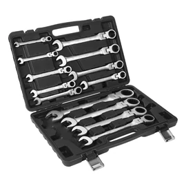 Csillag-villáskulcs készlet racsnis, dönthető fejjel 8–32 mm 13 részes KD11305