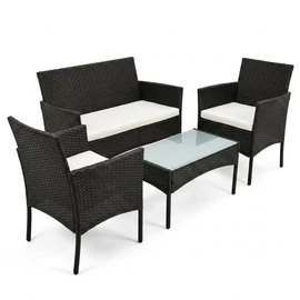 Modern Rattan Kerti Bútor Garnitúra – 4 részes PVC-RAT-19