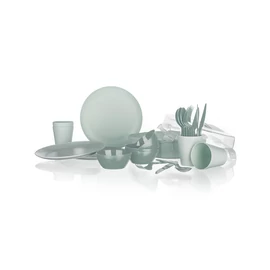 Kemping étkezőszett TRAVEL, 26 részes, menta 55069531