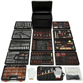 900 darabos szerszámkészlet komplett kofferben TS900