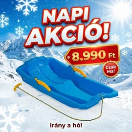 Műanyag szánkó húzókötéllel MSZ1