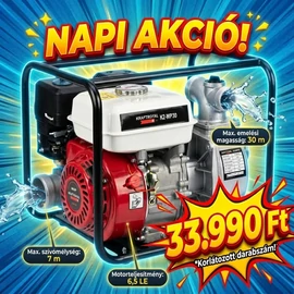 KraftRoyal Professzionális benzinmotoros vízszivattyú MW-WP30