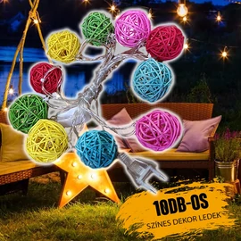 10db-os Színes dekor ledek