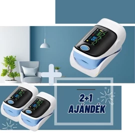 Ujjra csíptethető pulzoximéter, pulzusmérő és véroxigénszint mérő 2+1 AKCIÓ PULSEakcio