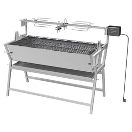 PIGLET malacsütő faszenes grill elektromos forgónyárssal 13049