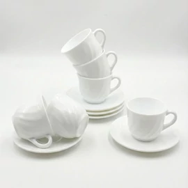 BORMIOLI csésze és csészealj készlet EBRO, 6 db 05402837