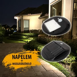 Napelemes, mozgásérzékelős LED lámpa L818