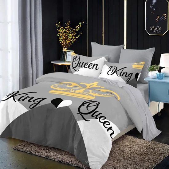 7 részes vastag ágynemű King &amp; Queen 8