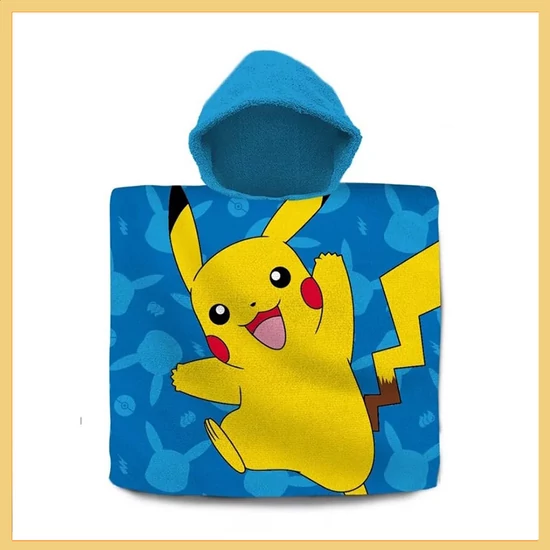 Pokémon strand törölköző poncsó 60x120 cm EWA532POK